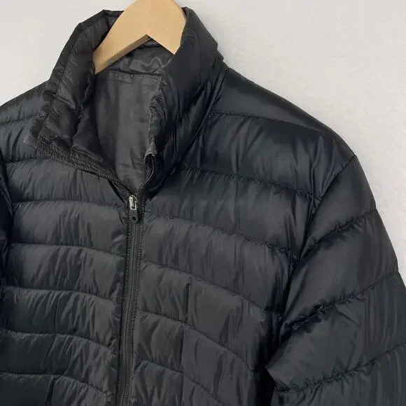 REI COOP Jacket Men L Goose Down Insulated Quilted Gorpcore Packable Nylon Black